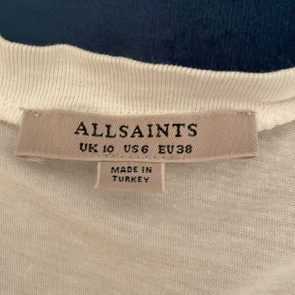 All Saints Ashleigh tank top size US 6 white - Picture 5 of 8